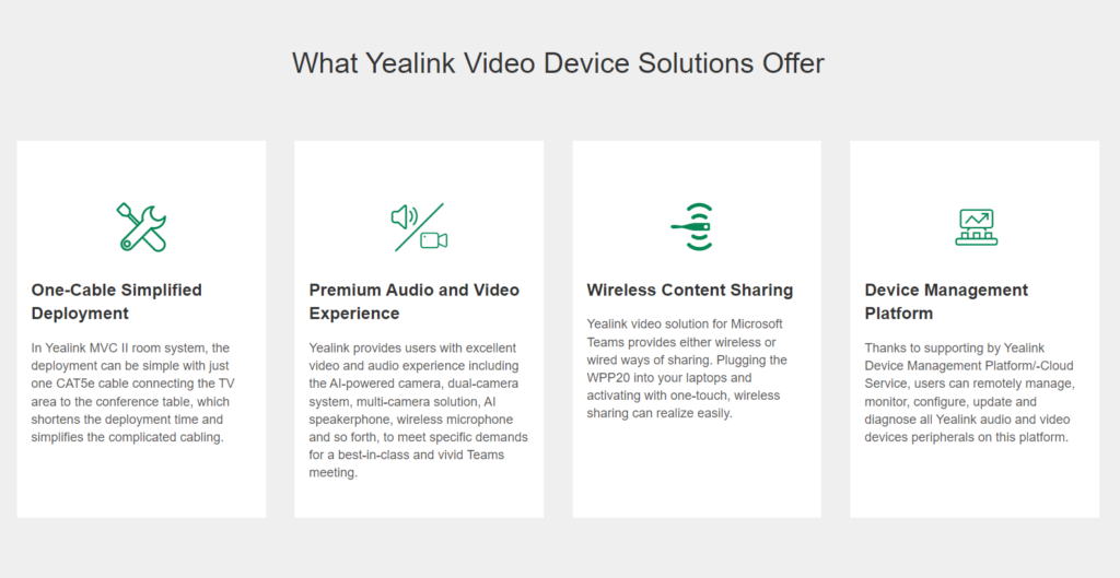 Yealink solutions offer